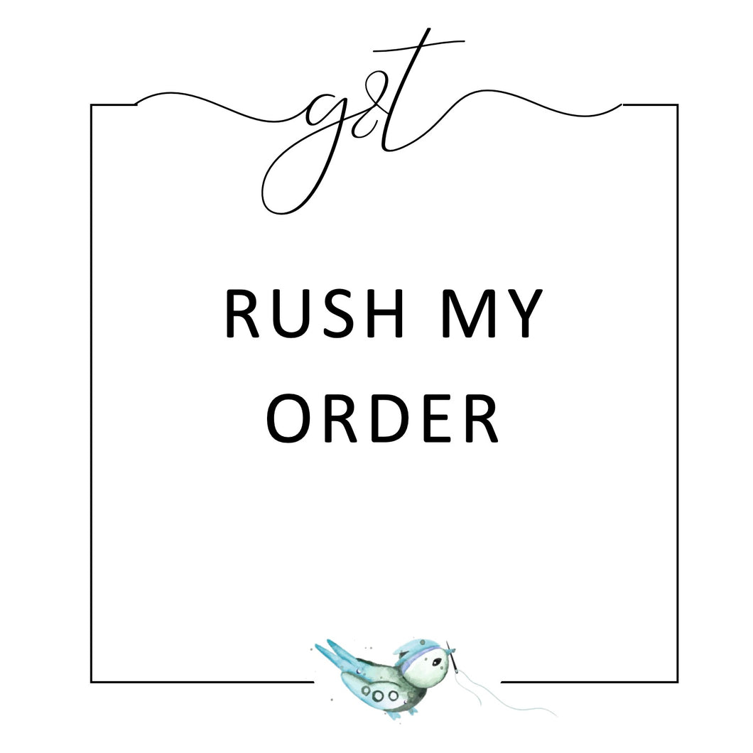 RUSH MY ORDER FEE