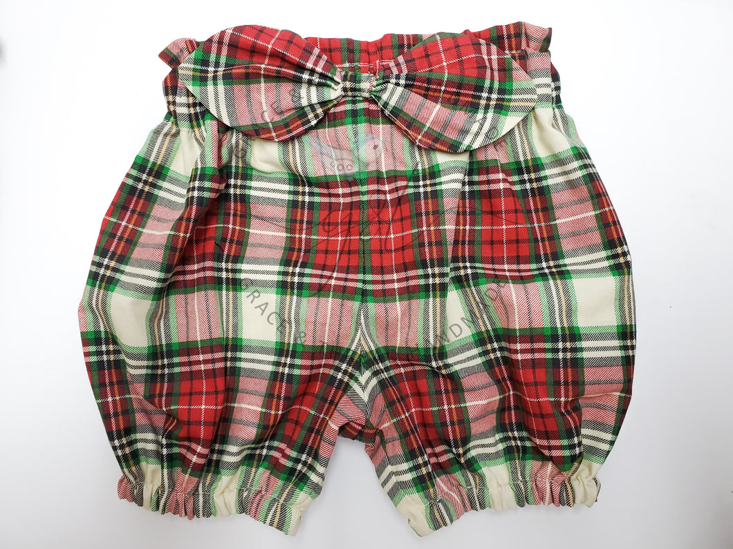 Christmas Plaid High waisted Shorts