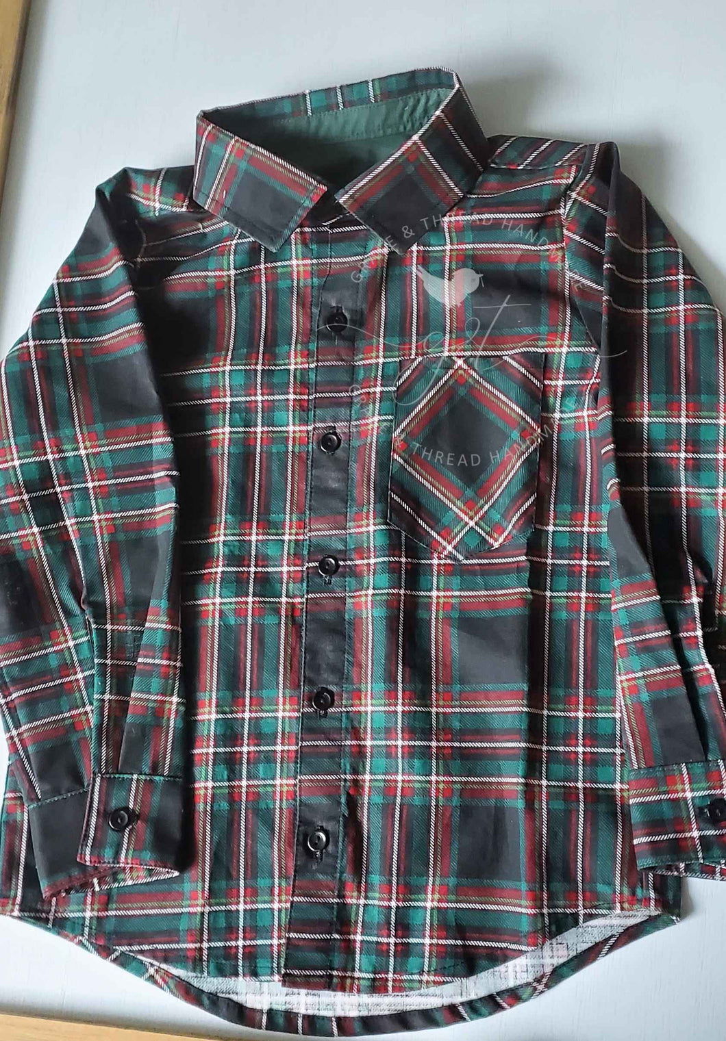 Long Sleeve Christmas Plaid Shirt