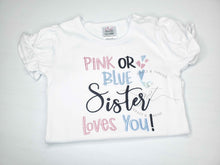 Load image into Gallery viewer, Pink or Blue - Sibling Custom Shirt
