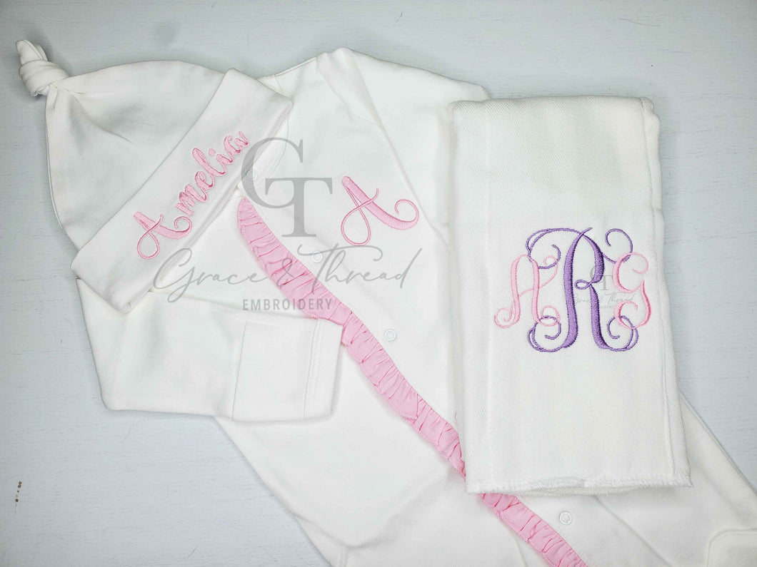 Pink Baby Shower Set