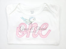 Load image into Gallery viewer, ONE Applique Polka Dot Bodysuit, first Birthday,1,primer cumpleaños,1st Birthday,pink birthday
